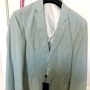 Todd Snyder new green seersucker blazer size xxl